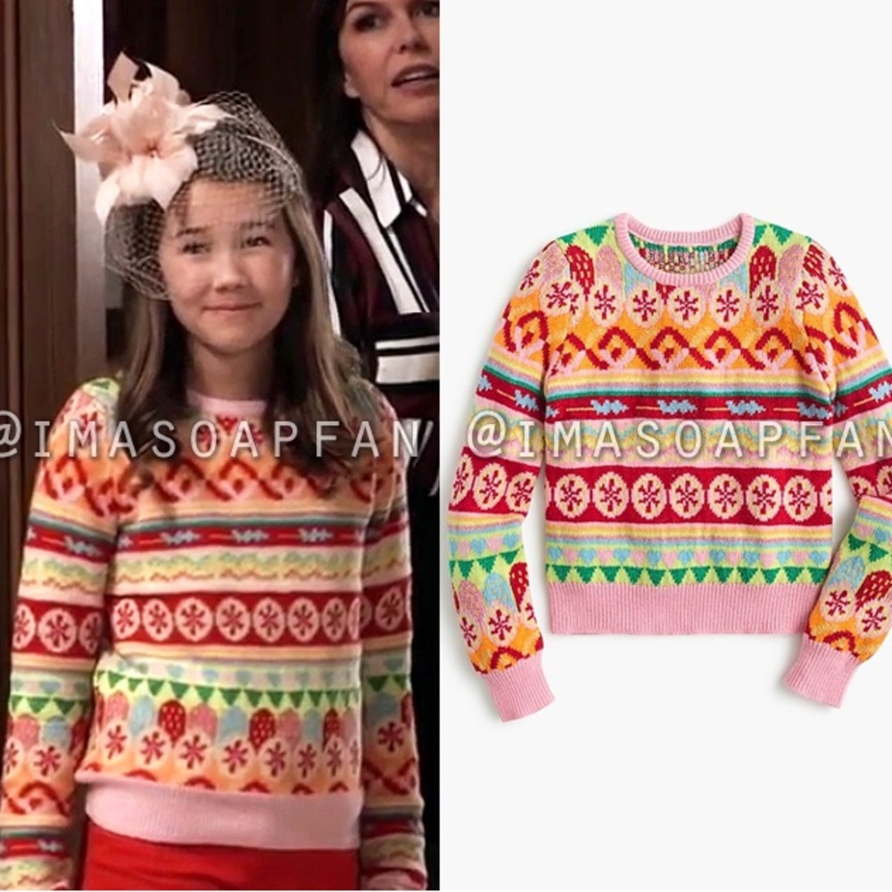 Crewcuts by J. Crew Multicolor Candy Fair Isle Girls Sweater - Picture 10 of 10